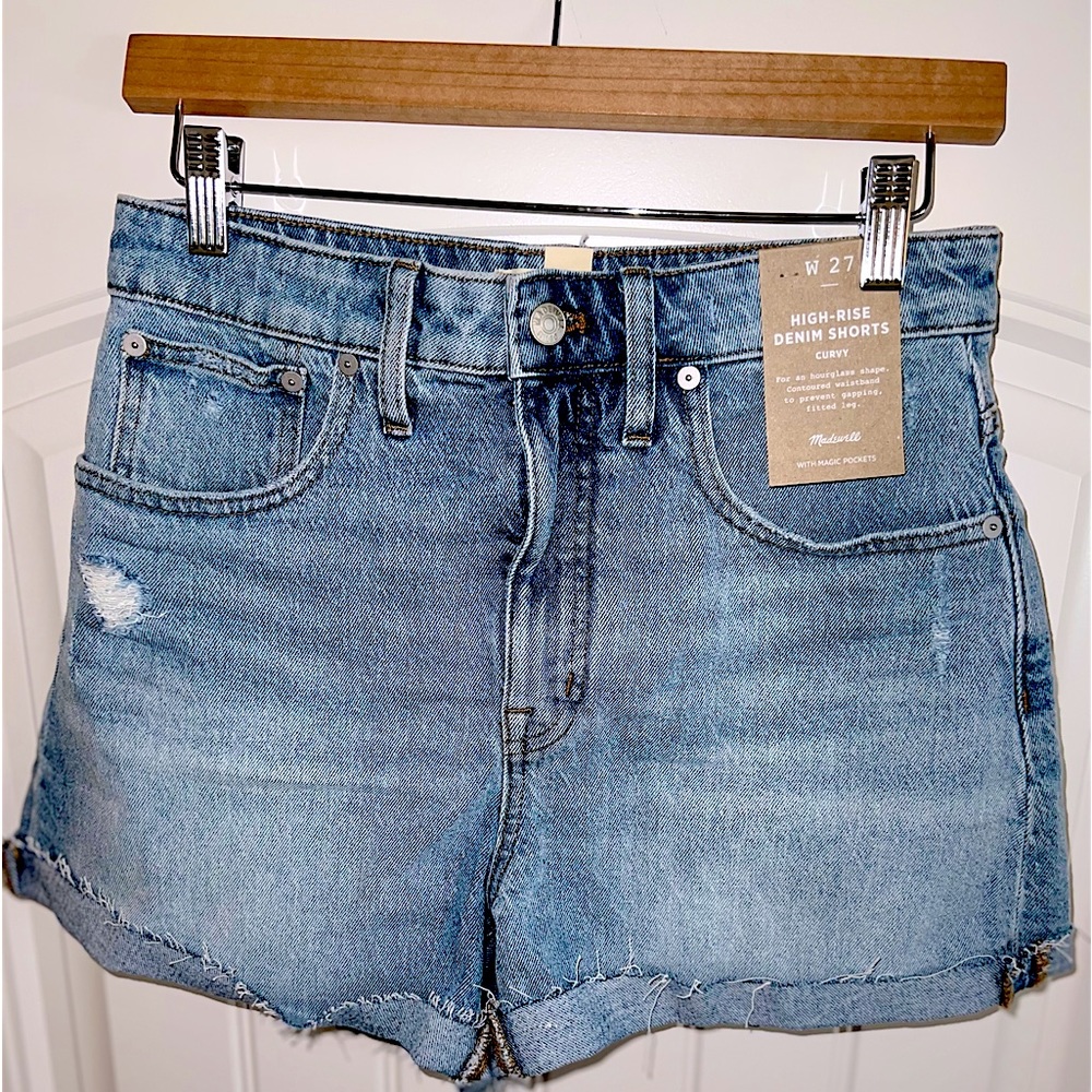 Madewell size 27 Curvy high rise denim shorts
